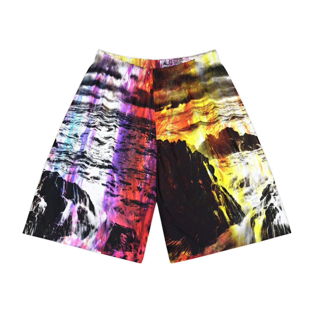 Rise Again Cosmic Falls Dreams Men’s Sports Shorts