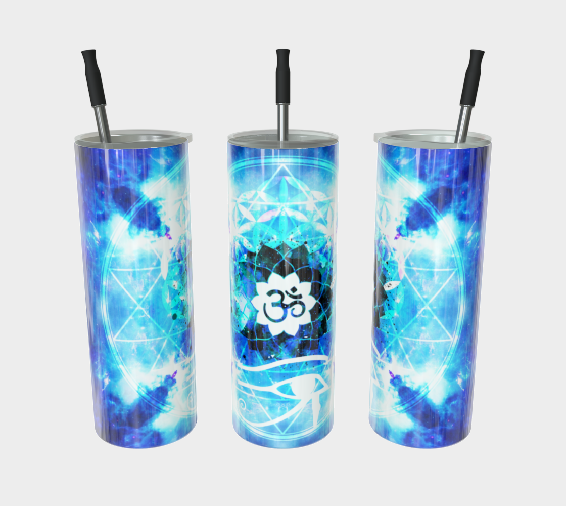 Amen Jin's Mandala of Dragon Fire Fairy Om Meditations Stainless Steel Tumbler
