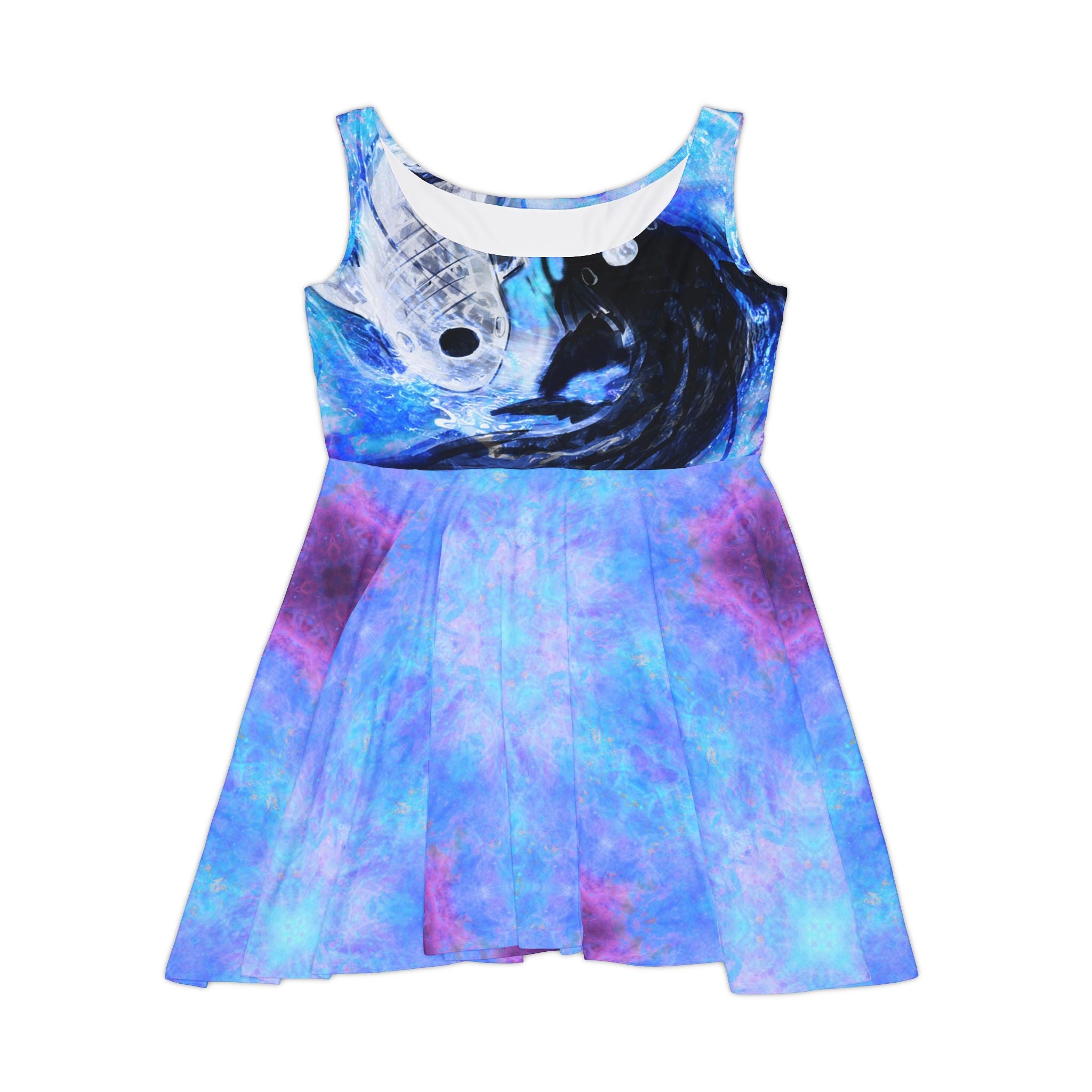 Amen Jin's Lotus Desires Koi Dreams Women's Skater Dress