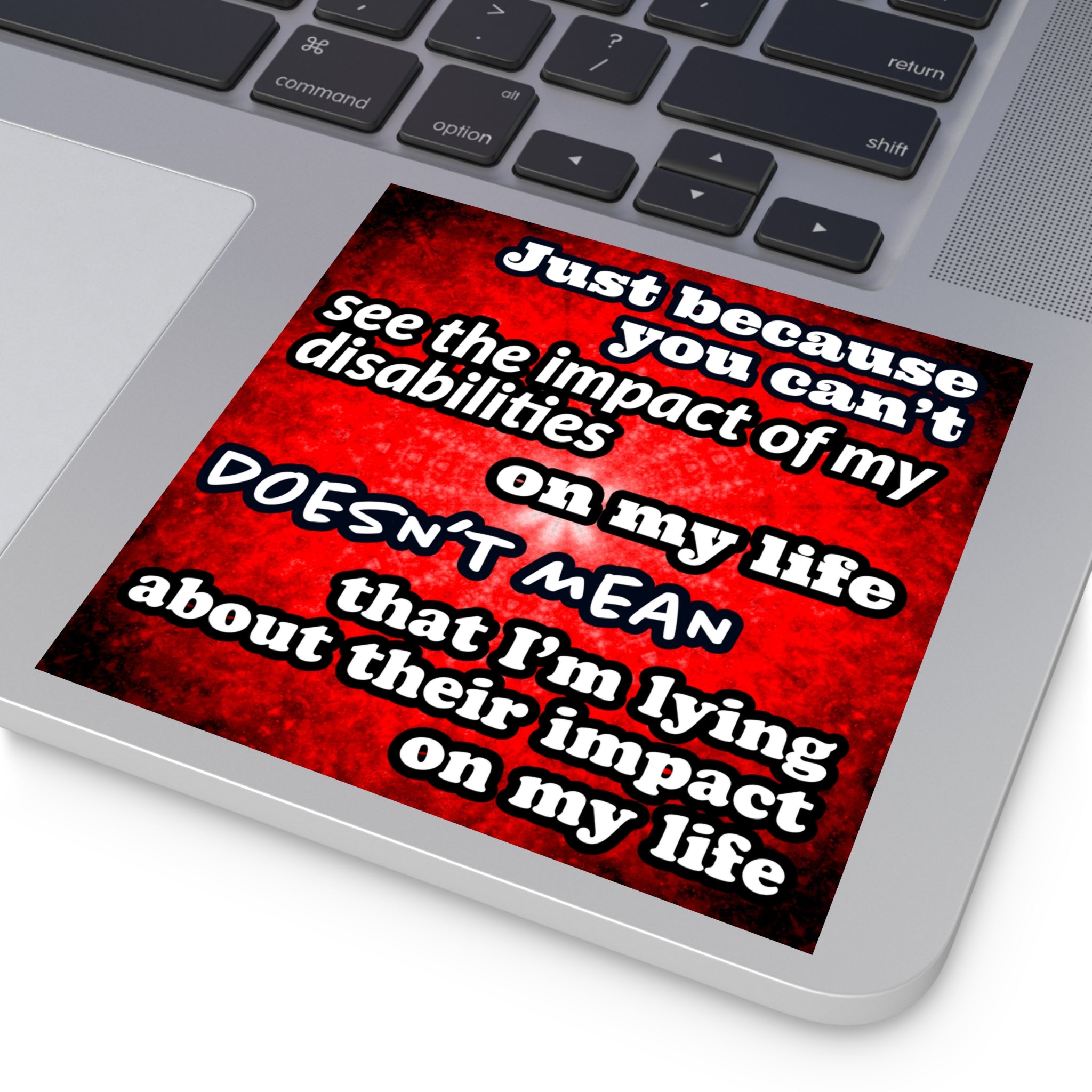 Katerina's Battle Symphony Desires 2024 "Just Because You Can't" Square Stickers, Indoor\Outdoor