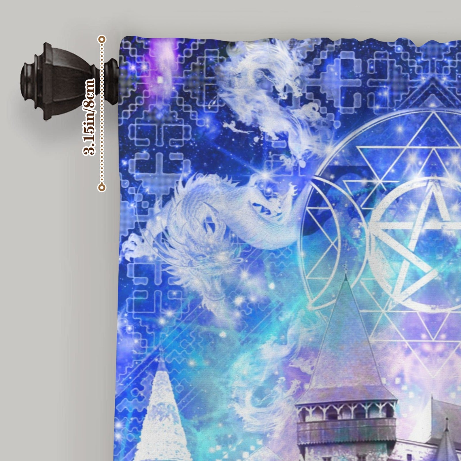 Amen Jin's Katerina's Eros & Psyche Dracularian Meditations Window Curtain 27.6" x 39.4" ( 1 Piece ) | Ships from USA