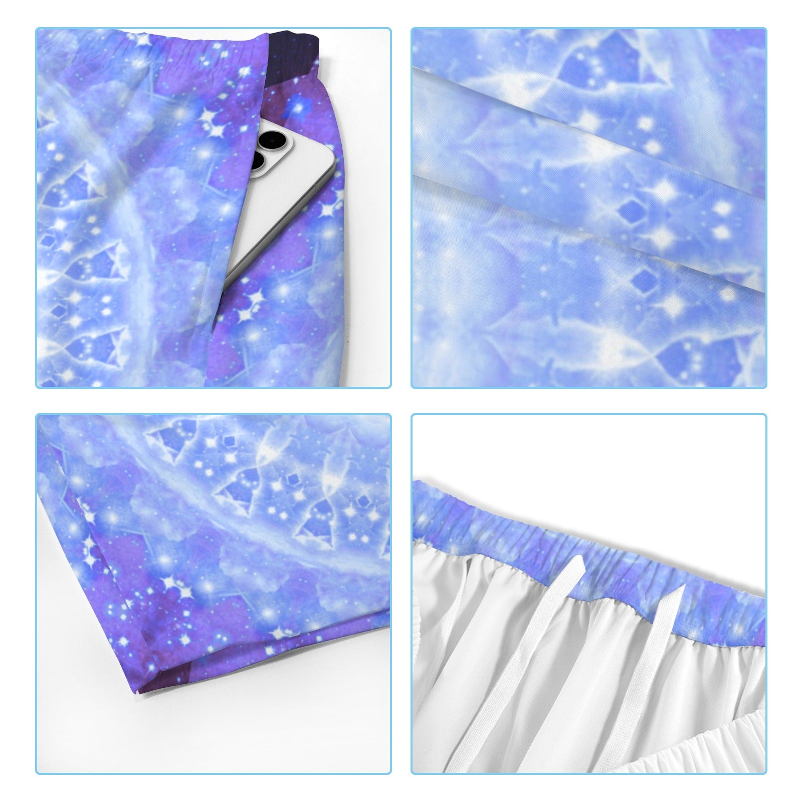 Katerina's Living on a Prayer Desires Men's All Over Print Beach Shorts (Sets 26) | Ships from USA