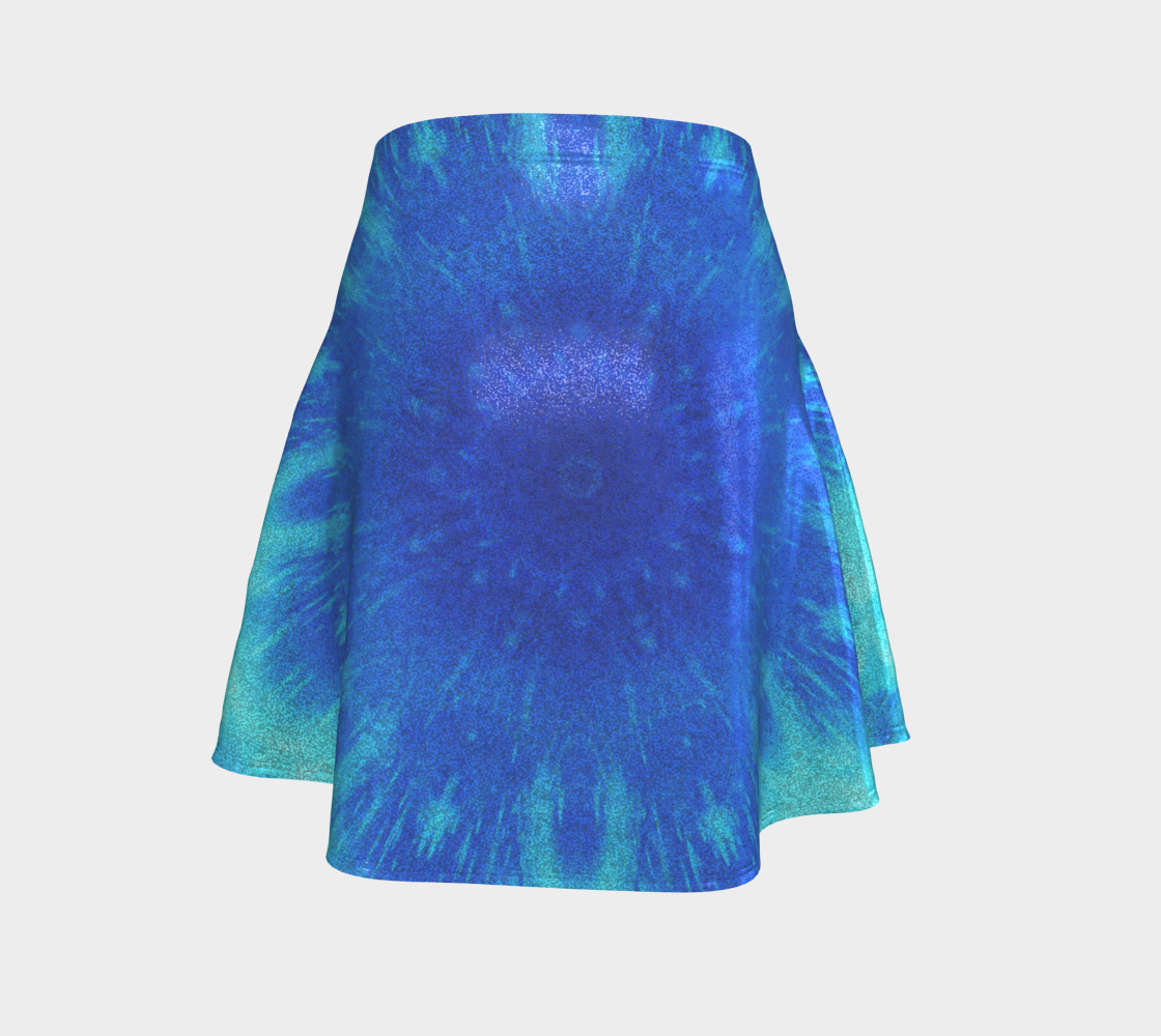 Amen Jin's Blue Fire Desires Flared Skirt