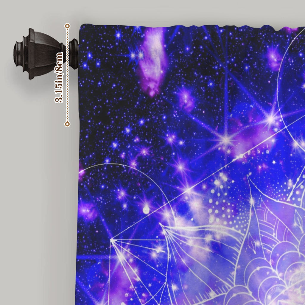 Katerina's Psyche Yin Yang Meditations Window Curtain 52" x 63" ( 1 Piece ) | Ships from USA