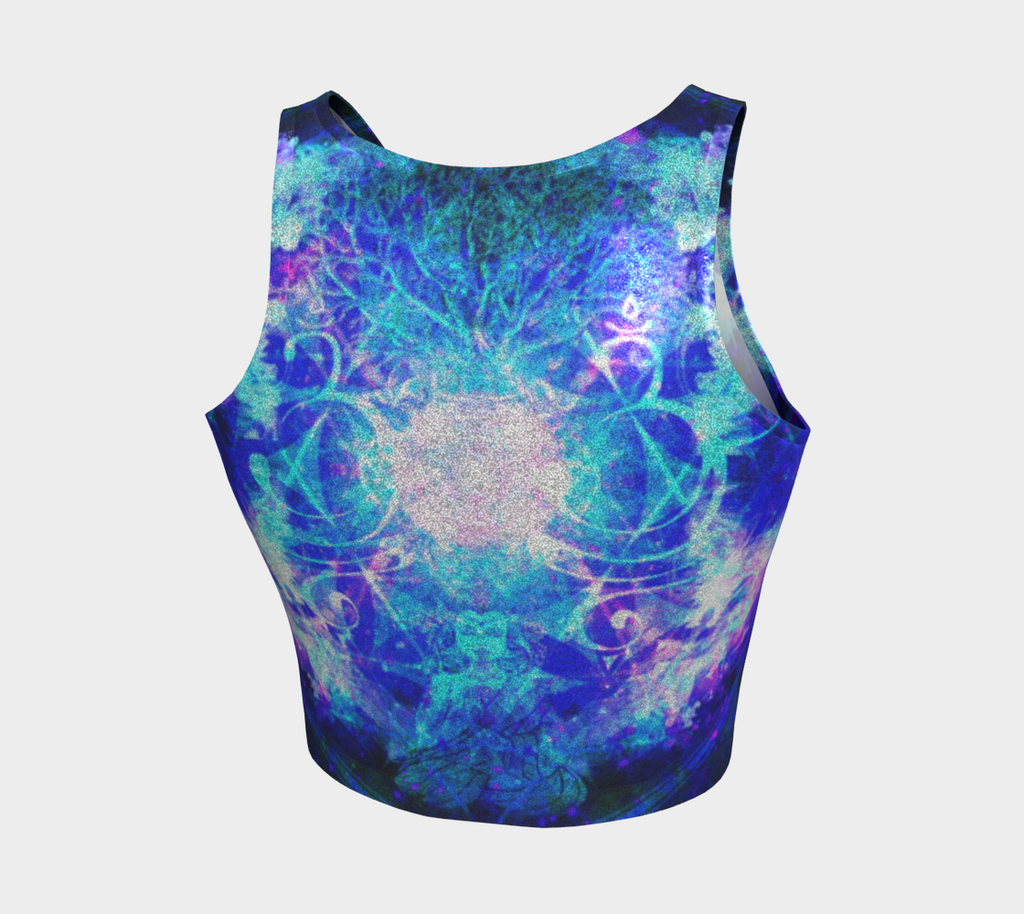 Amen Jin's Memories of Yesterday Buddha Meditations Athletic Crop Top