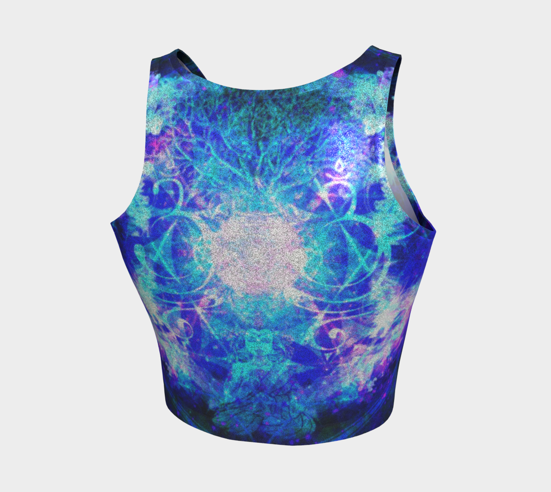 Amen Jin's Memories of Yesterday Buddha Meditations Athletic Crop Top