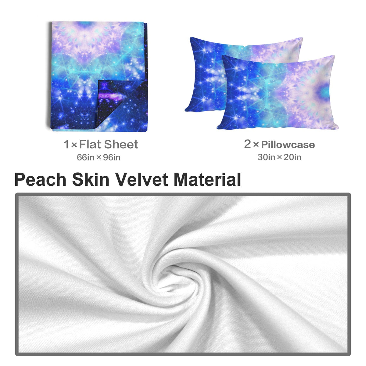 Amen's Katerina's Eros & Psyche Desires 3-Piece Bedding Set (Bed Sheet + Pillowcases)  | Ships from USA