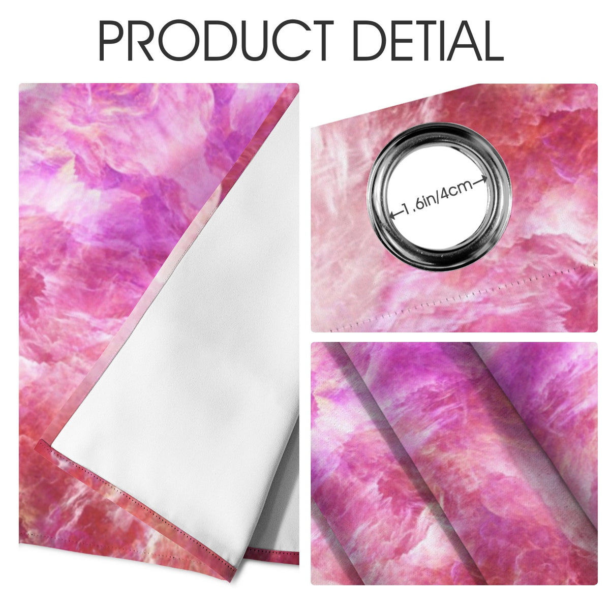 Katerina's Unconditional Desires Grommet Curtain 42" x 63" ( 1 Piece ) | Ships from USA