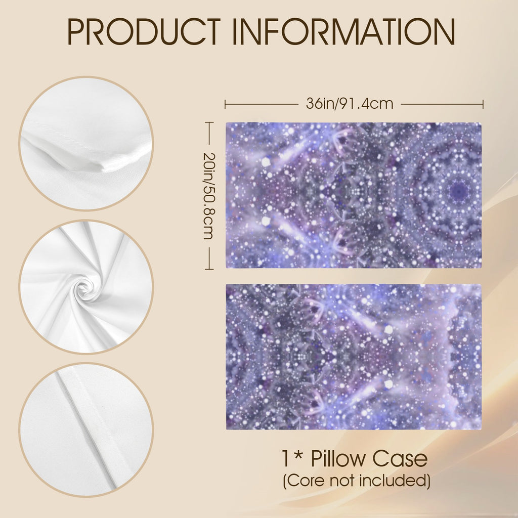 Katerina's Lilac Star Desires Pillow Case 36" x 20"  | Ships from USA