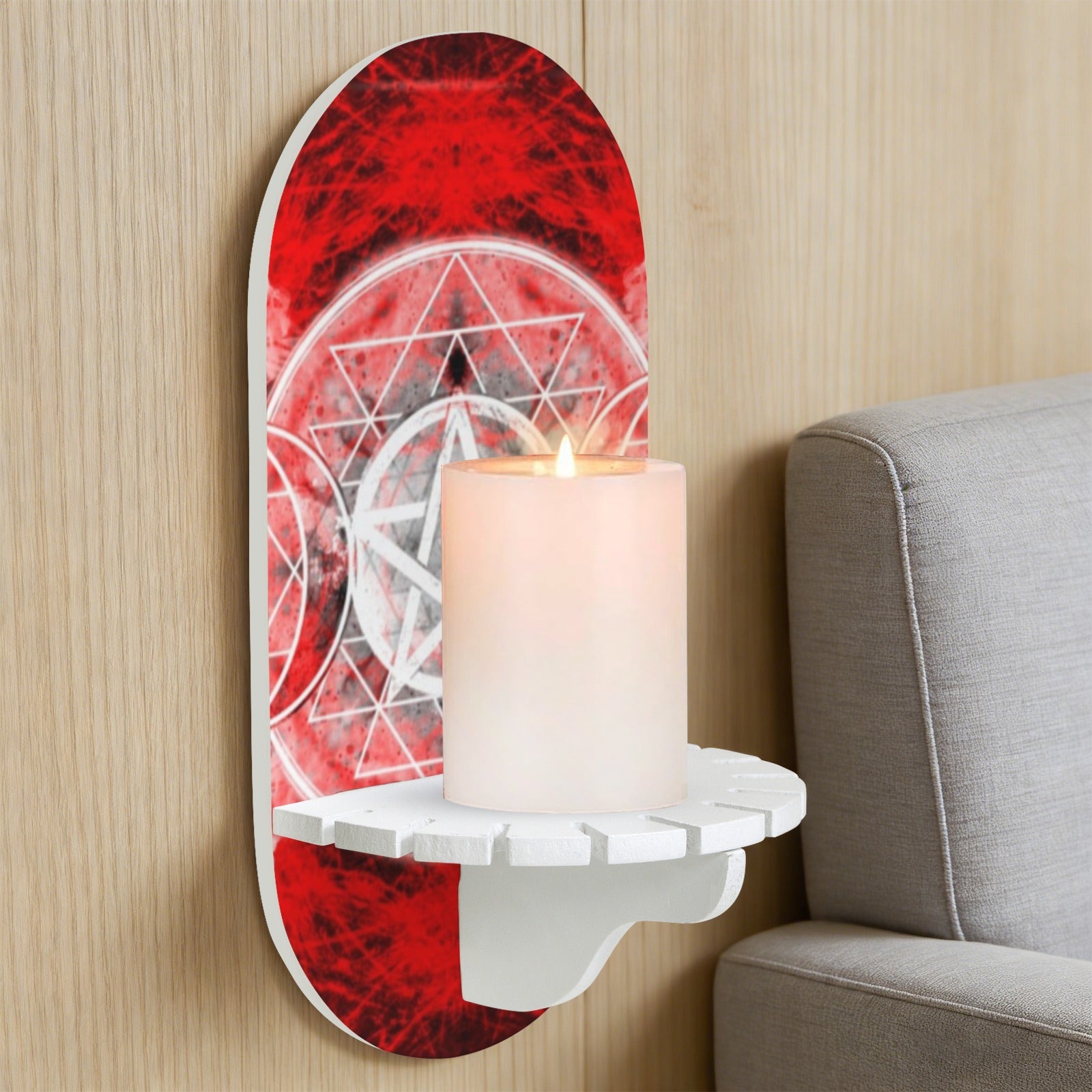 Katerina's Waiting for Hello Triple Goddess Meditations Wall Mounted Candle Holder | Ships from USA
