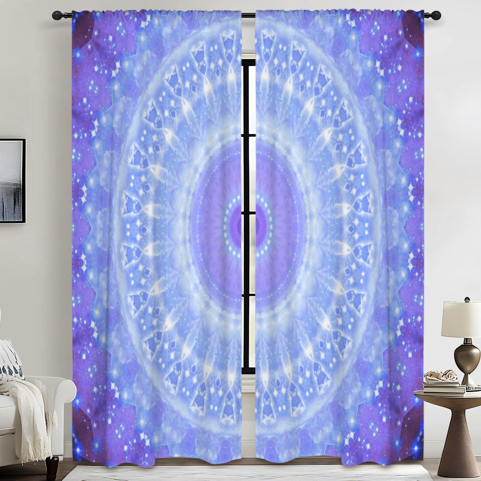 Katerina's Living on a Prayer Desires Floor-To-Ceiling Curtain 52x84inch | Ships from USA