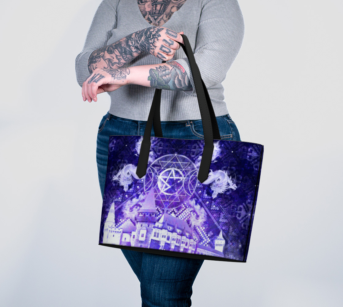Katerina's Dragon's Eye Desires Dracularian Meditations Vegan Leather Tote Bag