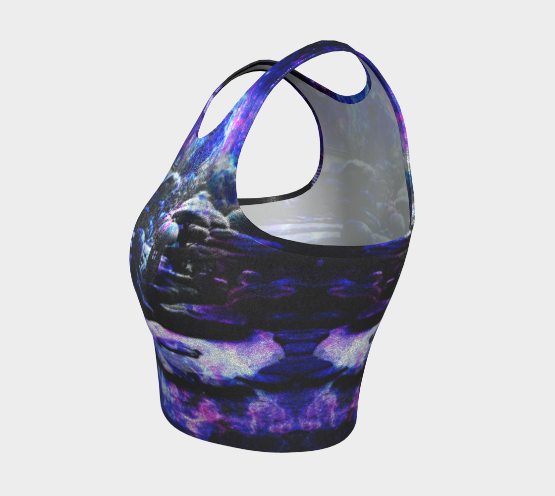 Katerina's on My Way Home Traquil Garden Dreams Athletic Crop Top