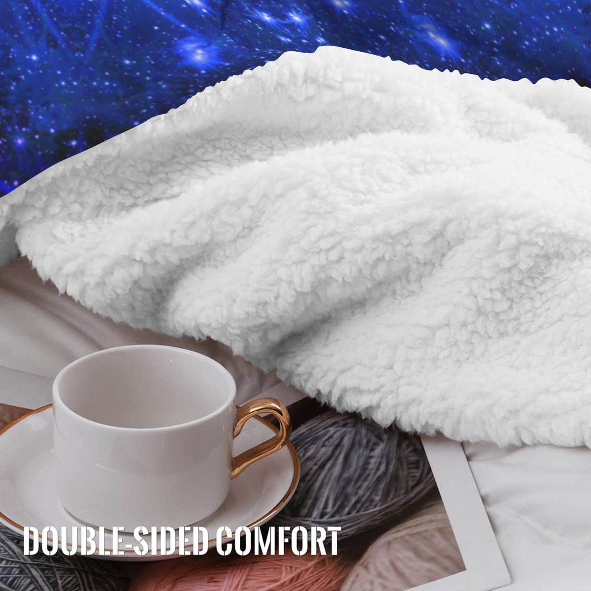 Amen Jin's Katerina's Eros & Psyche Desires Sherpa Fleece Blanket 30" x 40" | Ships from USA
