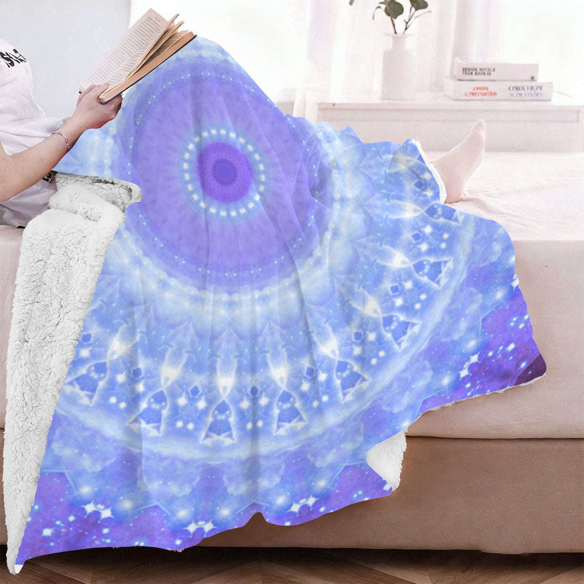 Katerina's Living on a Prayer Desires Sherpa Fleece Blanket 60" x 80" | Ships from USA