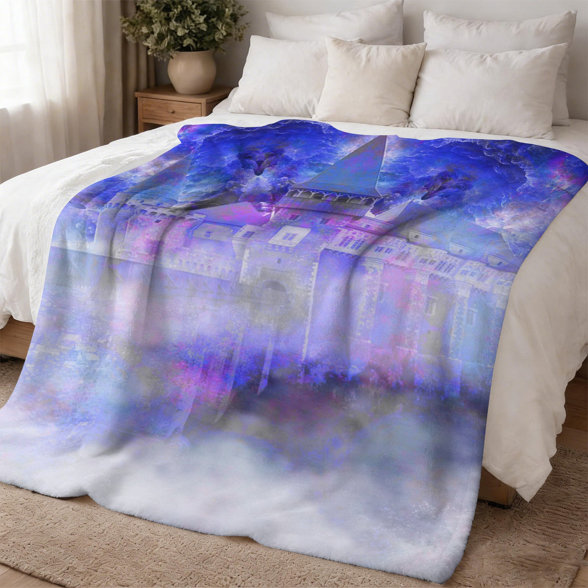 Katerina's I Will Come Again Translyvanian Desires Sherpa Fleece Blanket 60" x 80" | Ships from USA