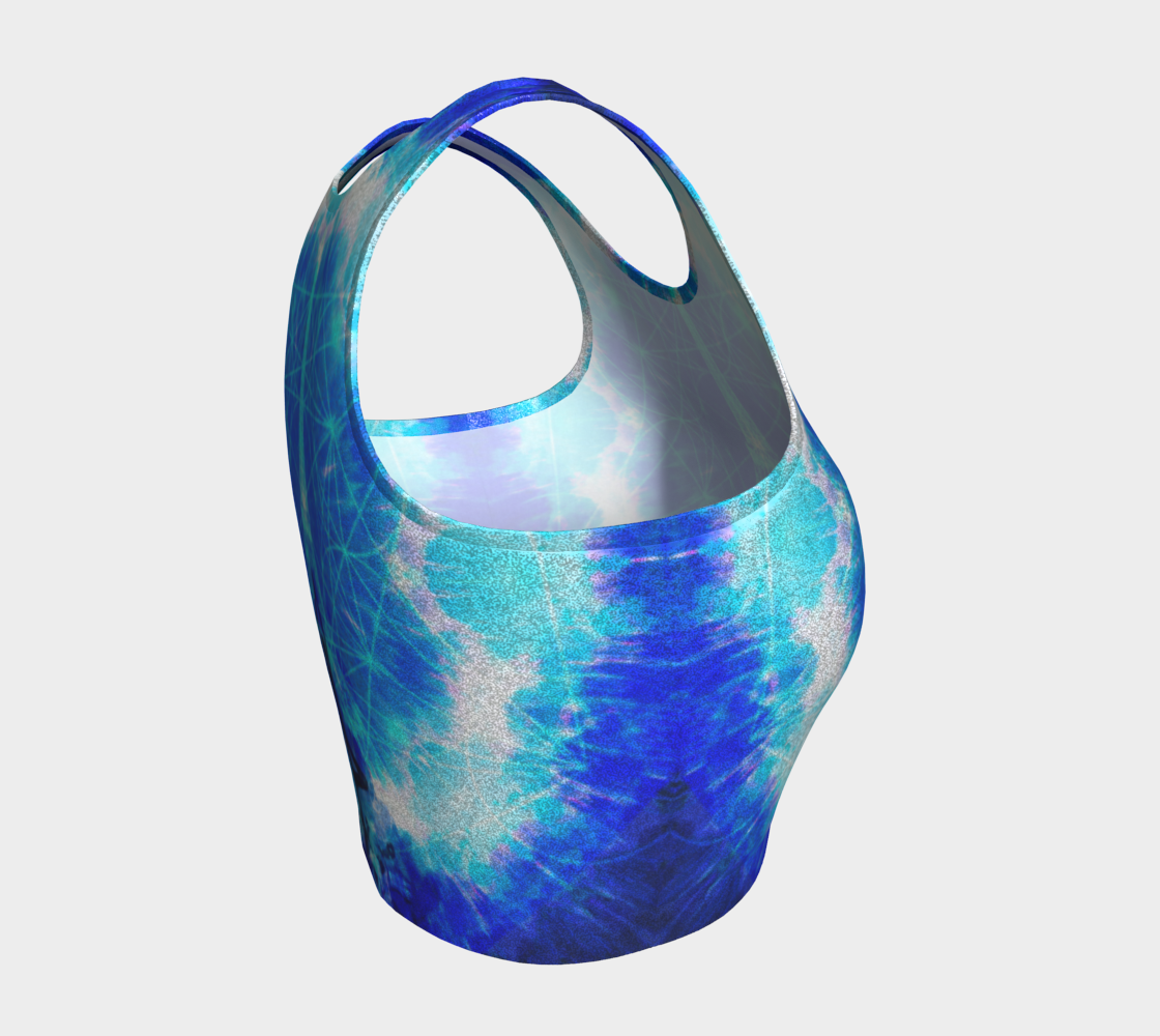 Amen Jin's Blue Sun Parisian Meditations Athletic Crop Top