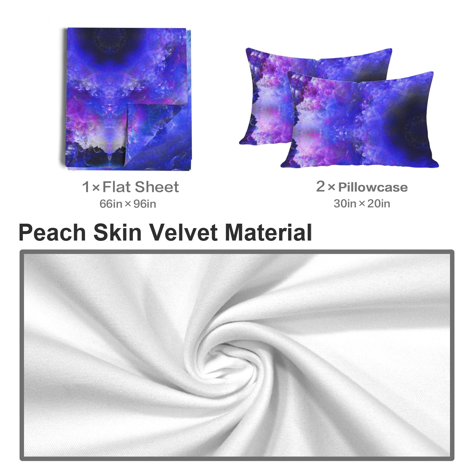 Katerina's I Will Come Again Desires 3-Piece Bedding Set (Bed Sheet + Pillowcases)  | Ships from USA