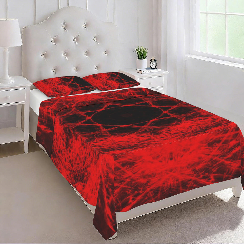 Katerina's Waiting for Hello Desires 3-Piece Bedding Set (Bed Sheet + Pillowcases)  | Ships from USA