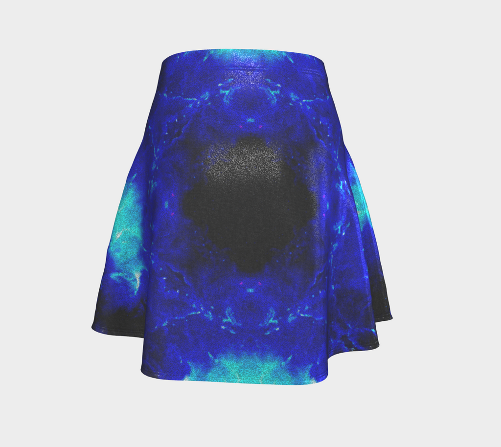 Amen Jin's Blue Fire Desires Flare Skirt