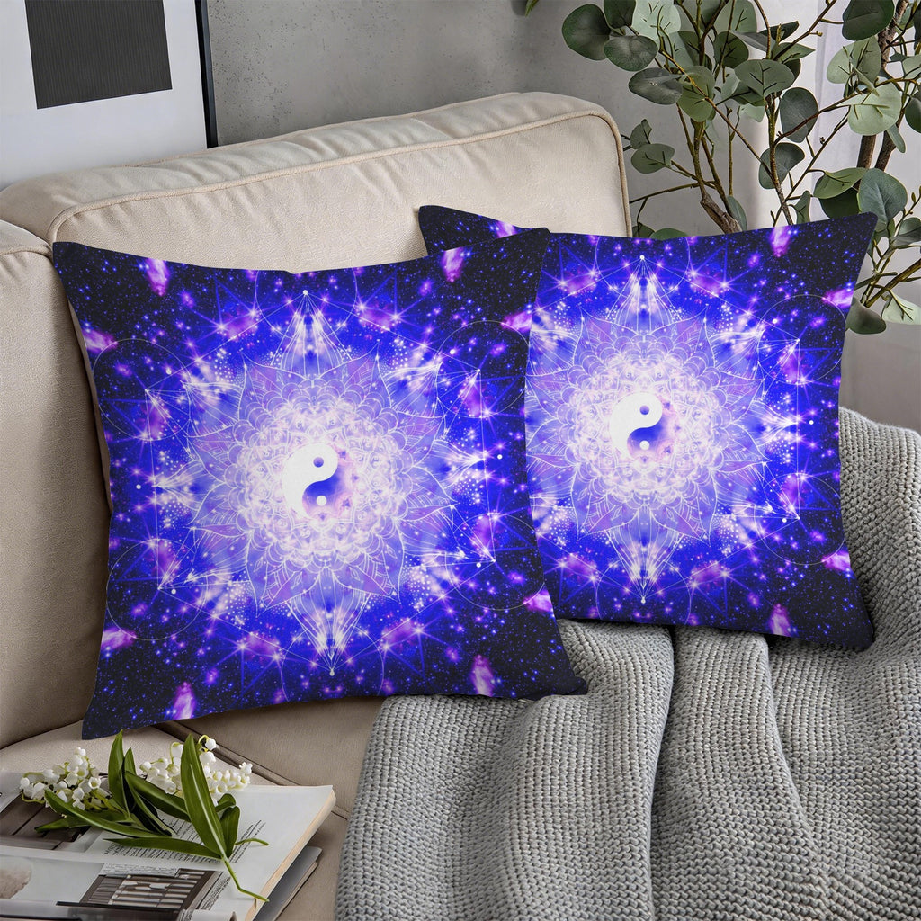 Katerina's Psyche Yin Yang Meditations Custom Pillow Cases 18" x 18" (2-Pack) | Ships from USA