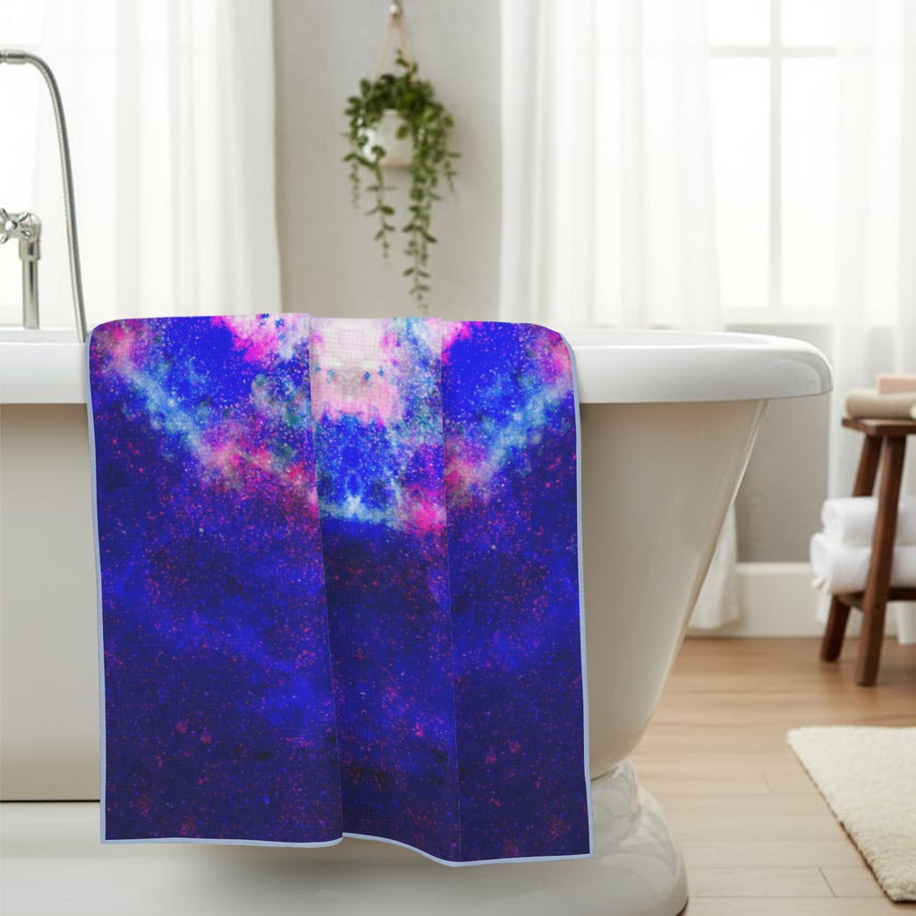 Katerina's Independence Desires Waffle Weave Bath Towel 29" x 58" | Ships from USA