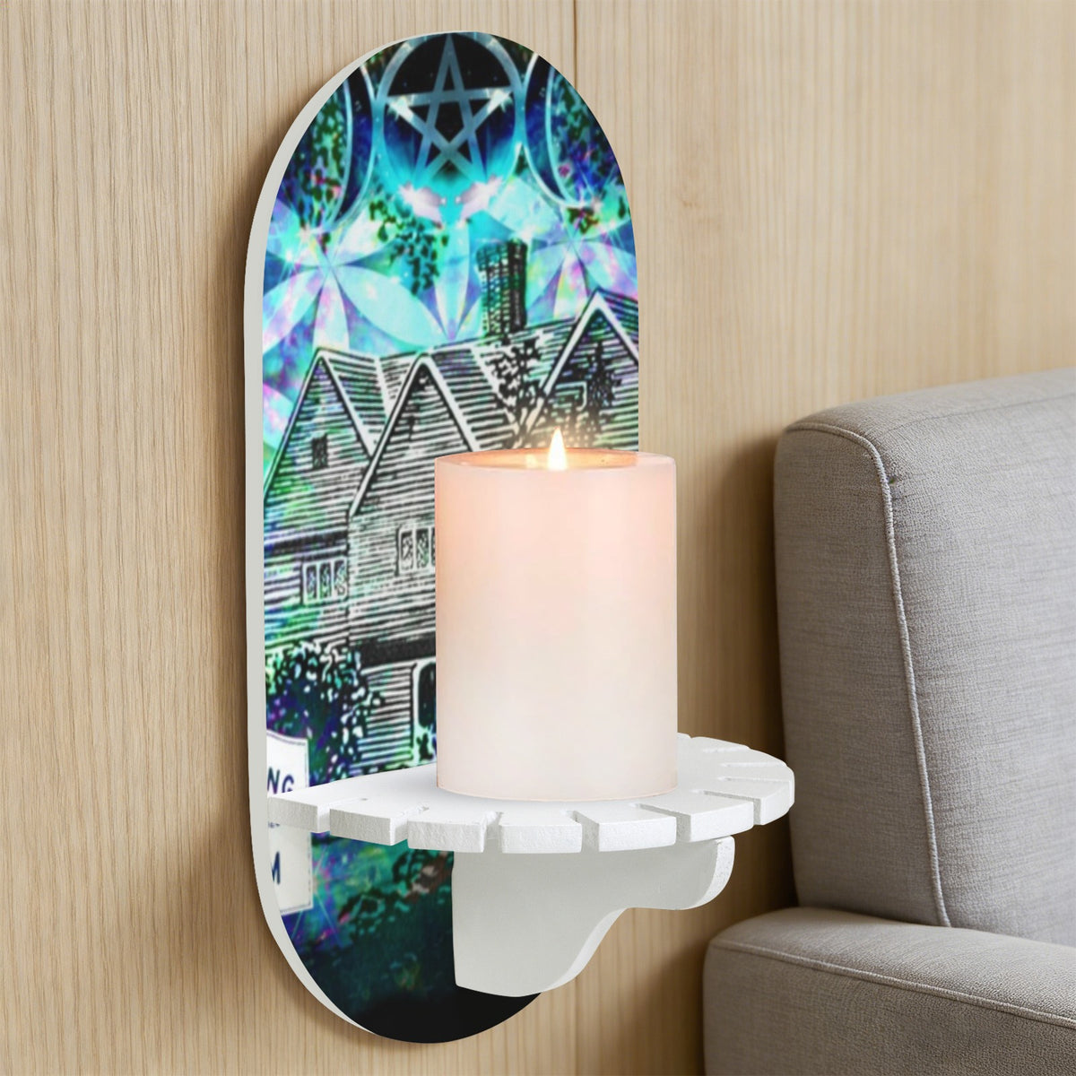 Katerina's Now & Forever Salem Witch Meditations Wall Mounted Candle Holder | Ships from USA