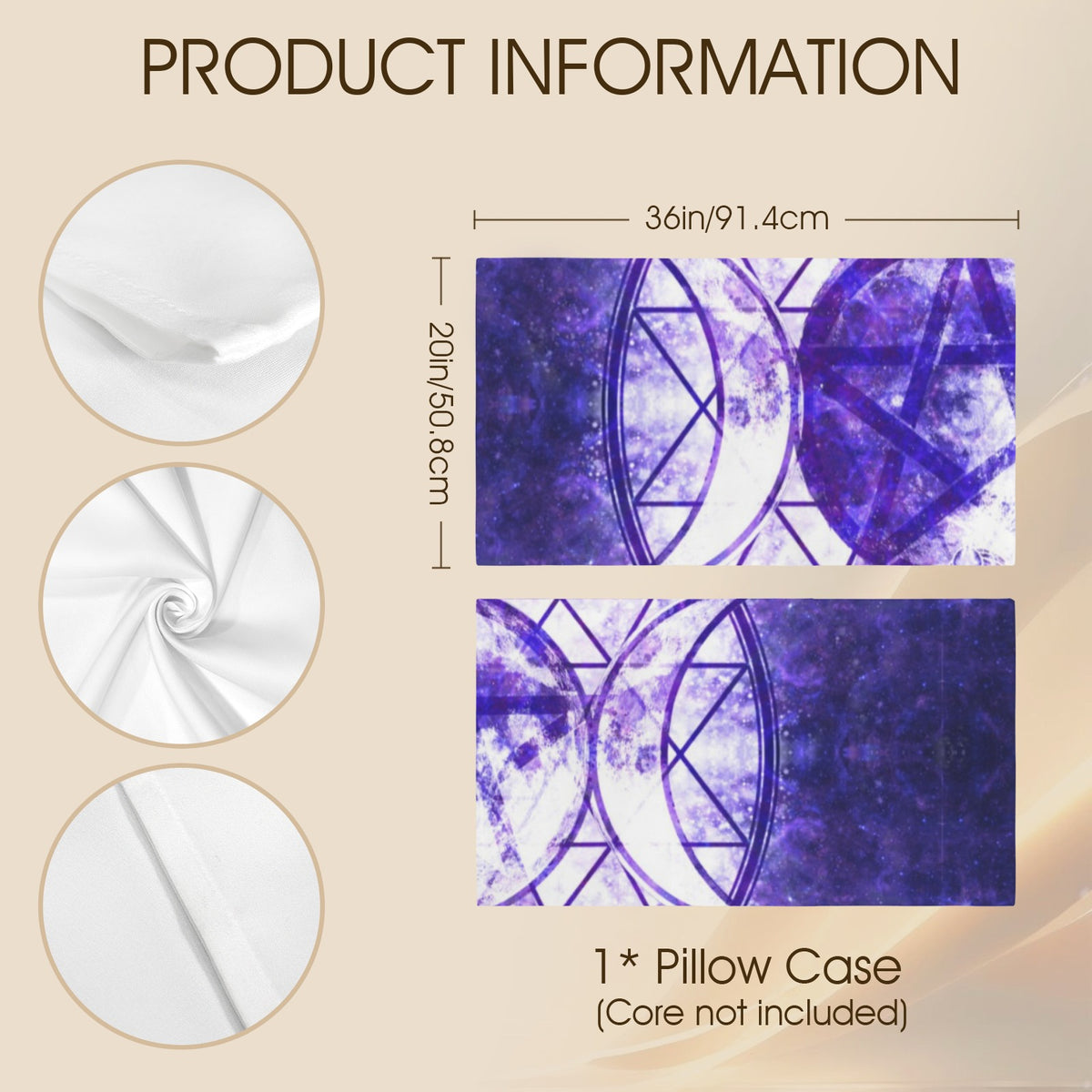Katerina's Dragon's Eye Magickal Awakening Meditations Pillow Case 36" x 20"  | Ships from USA