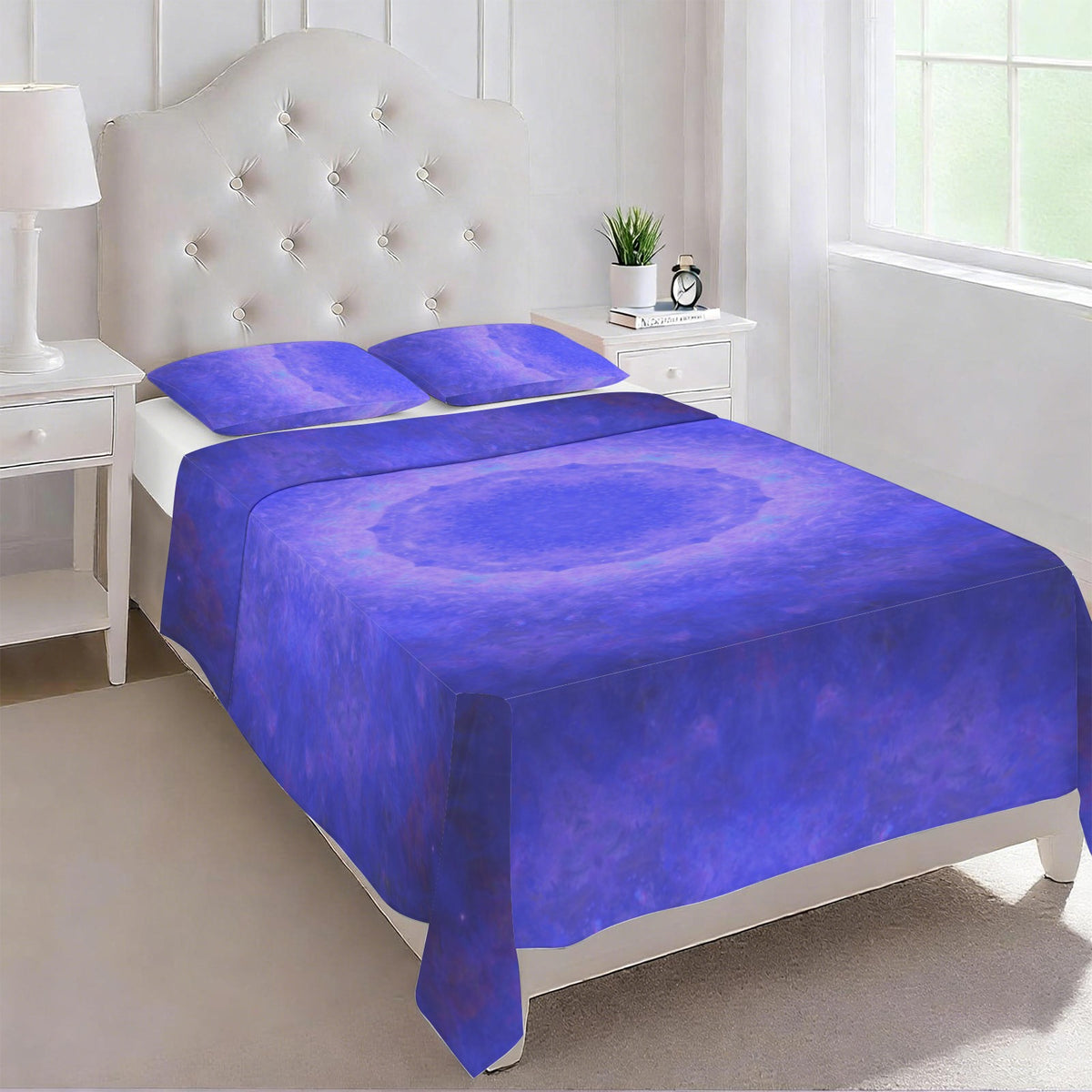 Katerina's Uncertainty in Time & Space Desires 3-Piece Bedding Set (Bed Sheet + Pillowcases)  | Ships from USA