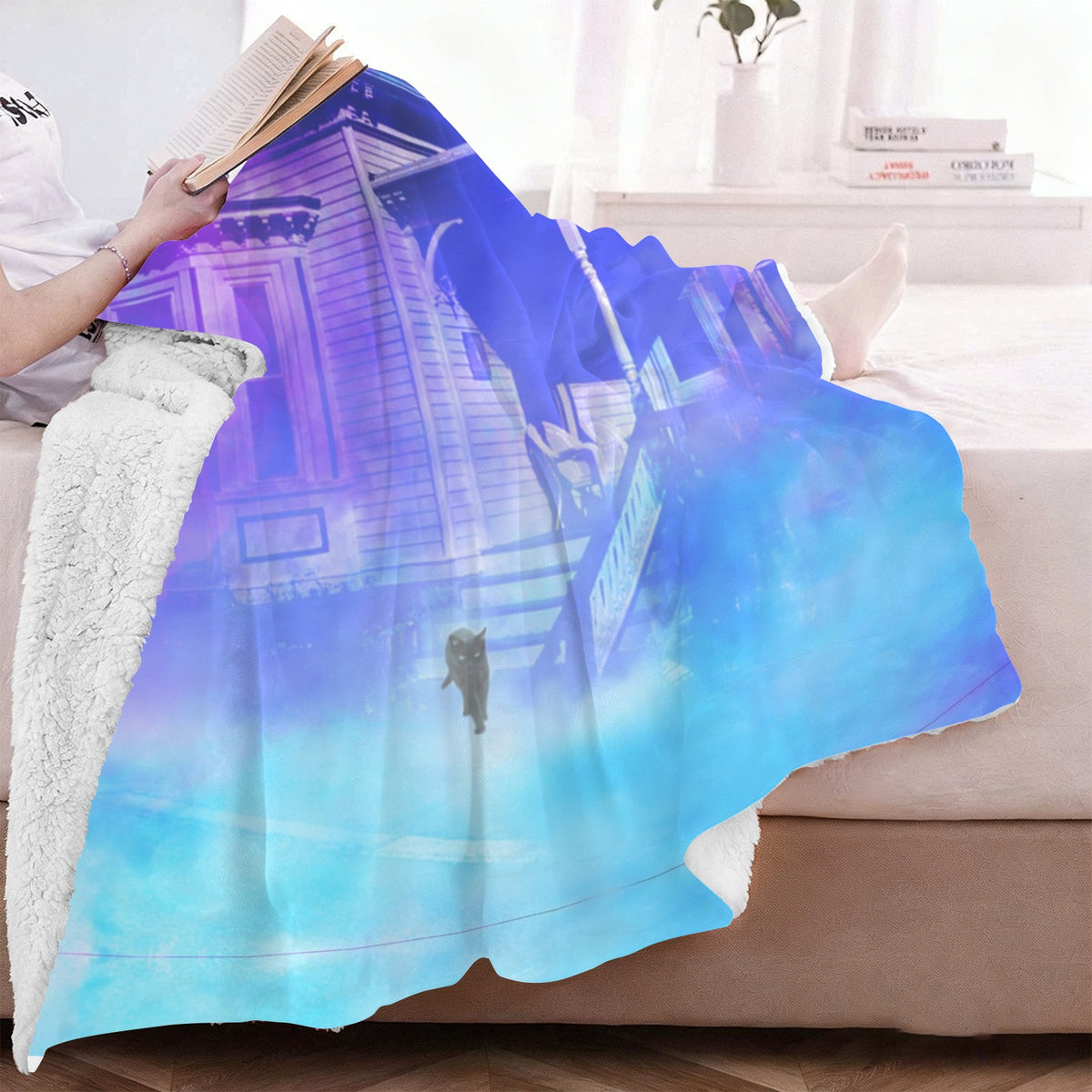 Amen Jin's Katerina's Eros & Psyche Desires Hocus Pocus Dreams Sherpa Fleece Blanket 60" x 80" | Ships from USA