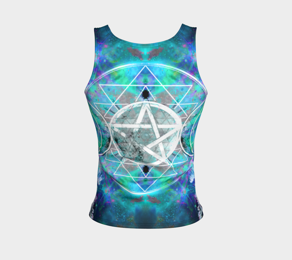 Katerina's Now and Forever Triple Goddess Meditations Fitted Tank Top