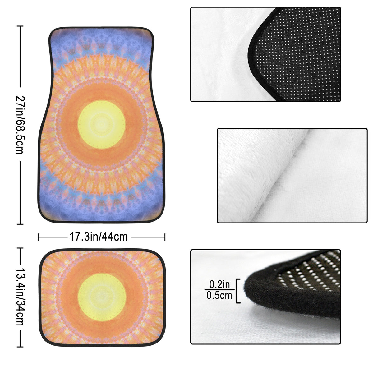 Katerina's Love Will Never Die Desires 4-Piece Car Floor Mats （Customized Separately）| Ships from USA