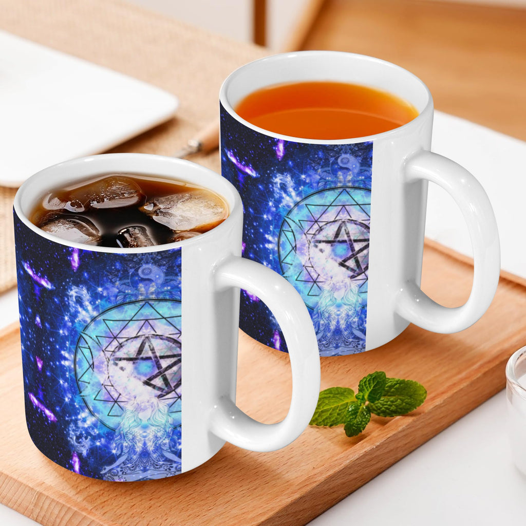 Amen Jin's Katerina's Eros & Psyche Magickal Awakening Meditations Custom White Mug(11OZ)(Set of 2) | Ships from USA