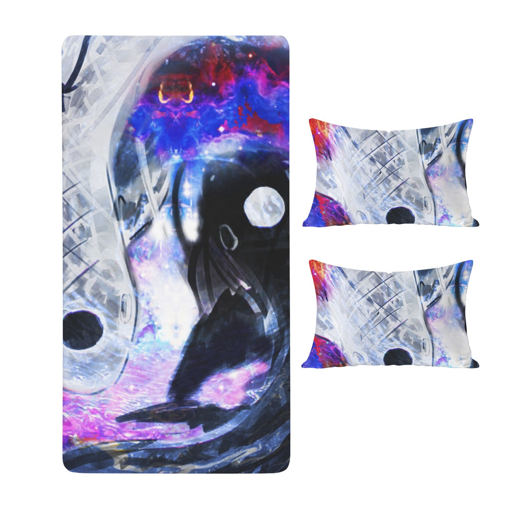 Katerina's Cassandra Koi Desires Twin Bedding Set (Fitted Sheet + Pillowcases) | Ships from USA