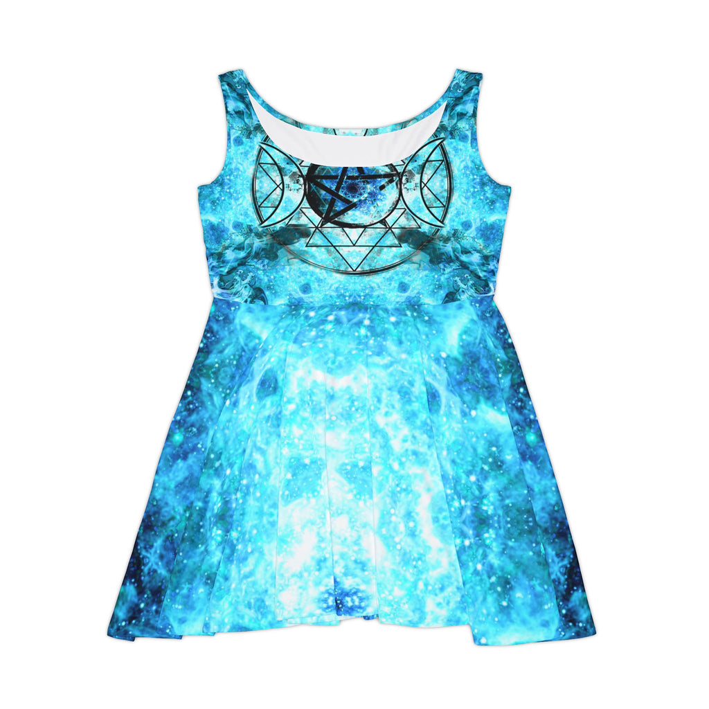 Amen Jin's all the White Horses Triple Goddess Meditations Women's Skater Dress