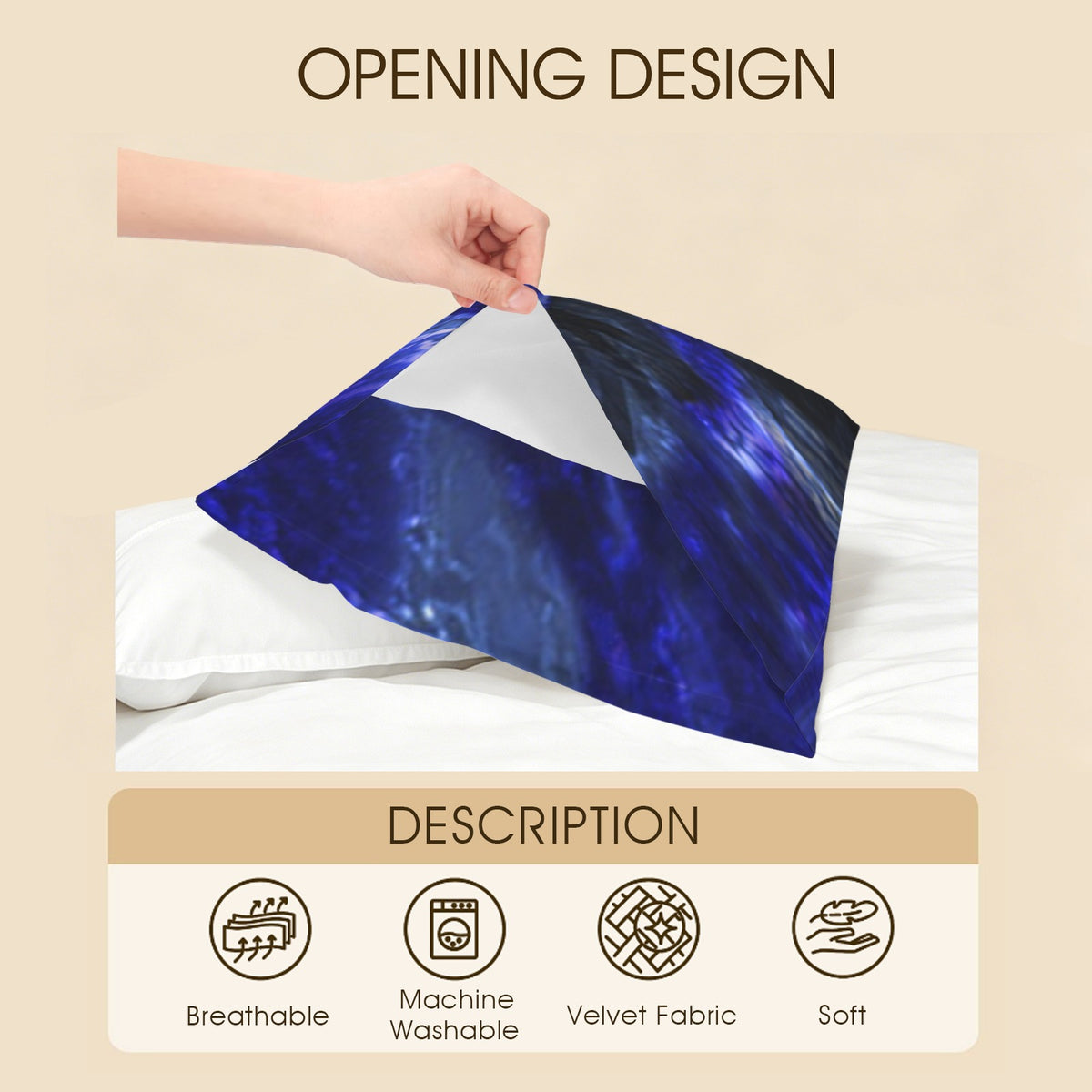 Katerina's Dragon's Eye Koi Desires Pillow Case 36" x 20"  | Ships from USA