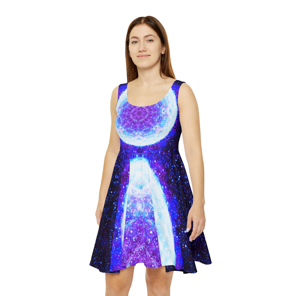 Amen Jin's as the Dark Against My Halo Desires Women's Skater Dress