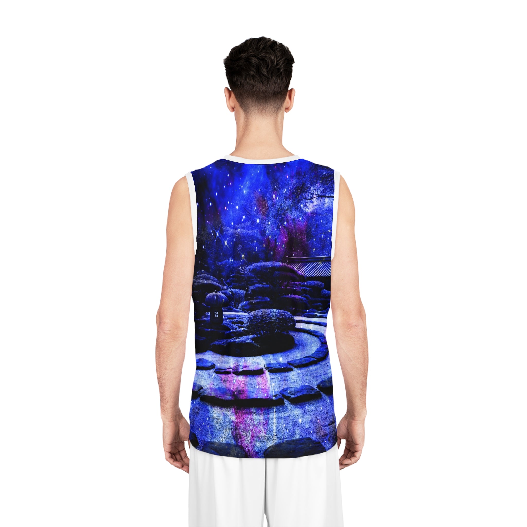 Lover's Tranquil Garden Dreams Basketball Jersey