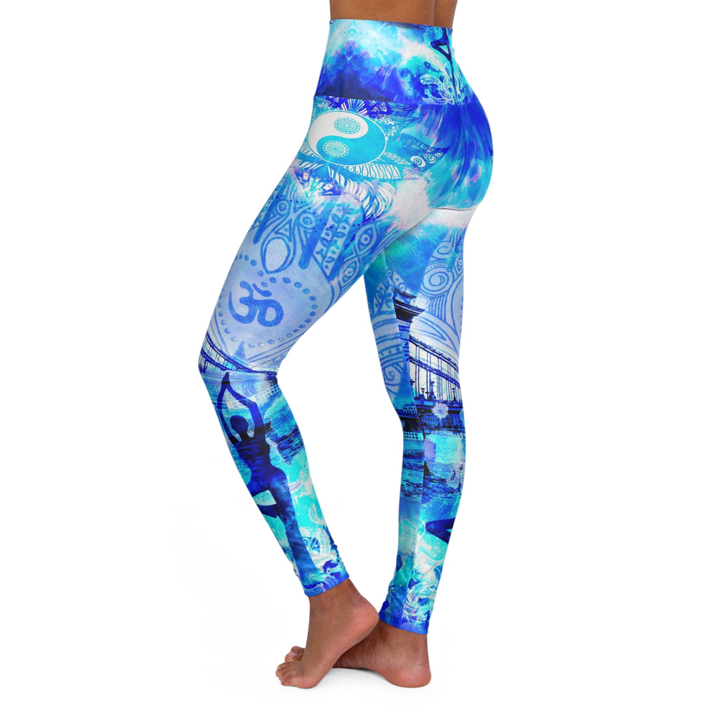Amen Jin's Blue Sun Budapest Meditations High Waisted Yoga Leggings