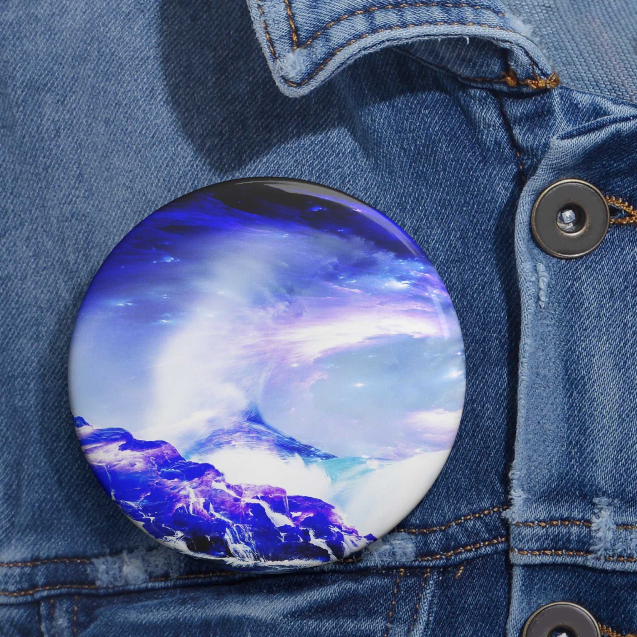 Ametyst Sapphire Serenity Bay Dreams Pin Buttons