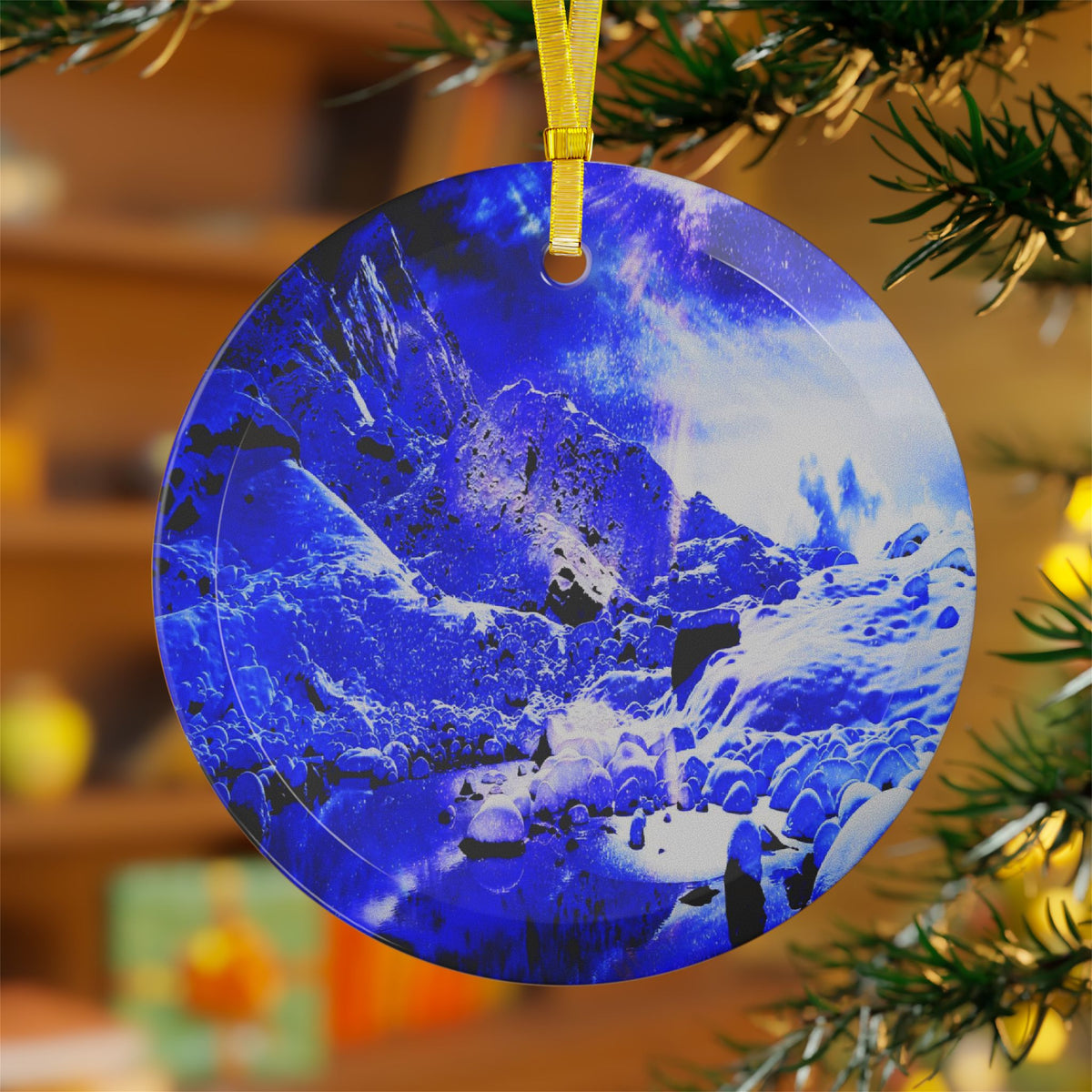 Yule Night Dreams Glass Ornaments