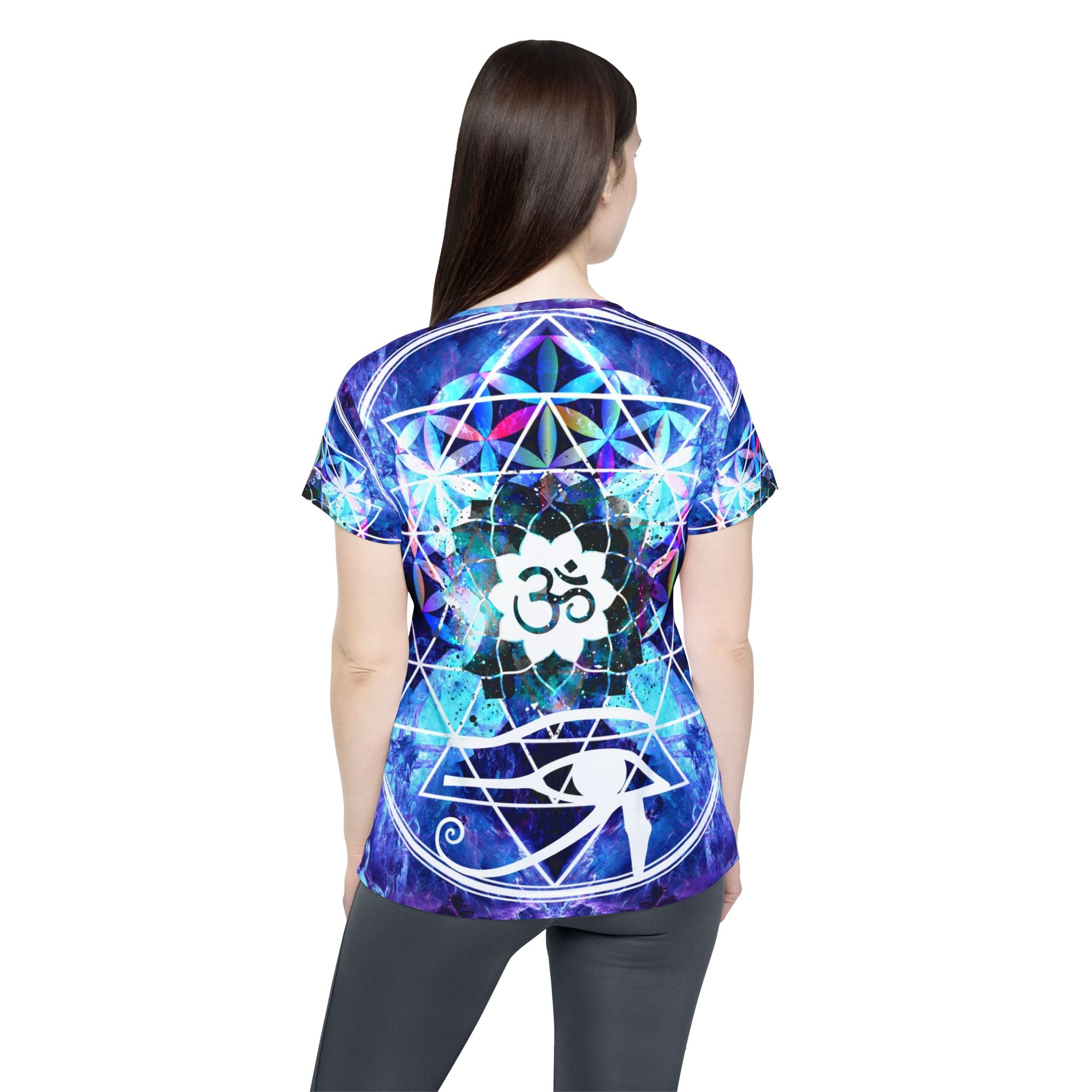 Amen Jin's Dragon's Gate Fairy Om Meditations Women's Sports Jersey