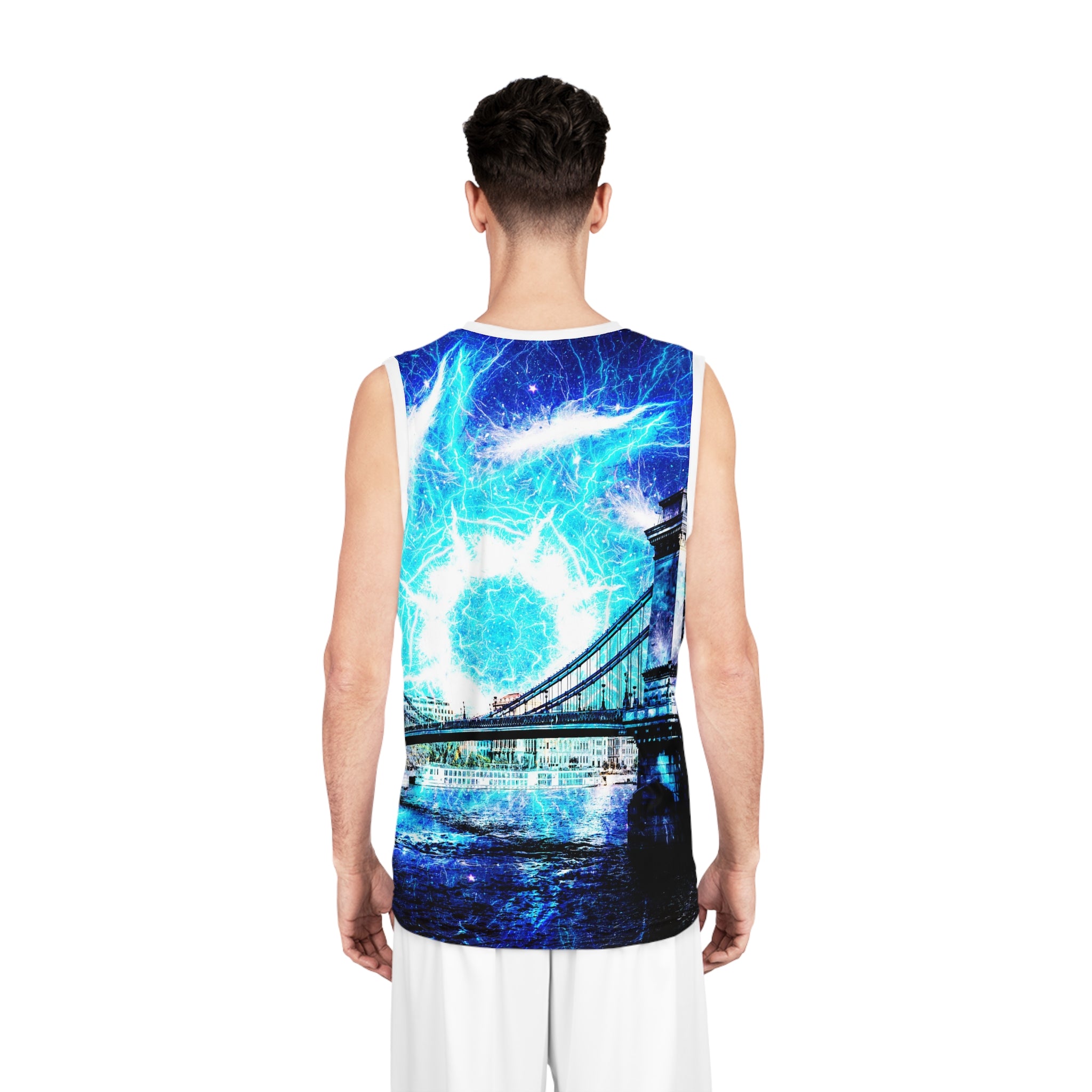 Katerina's Mandala of Electric Dragon Fire Budapest Desires Basketball Jersey