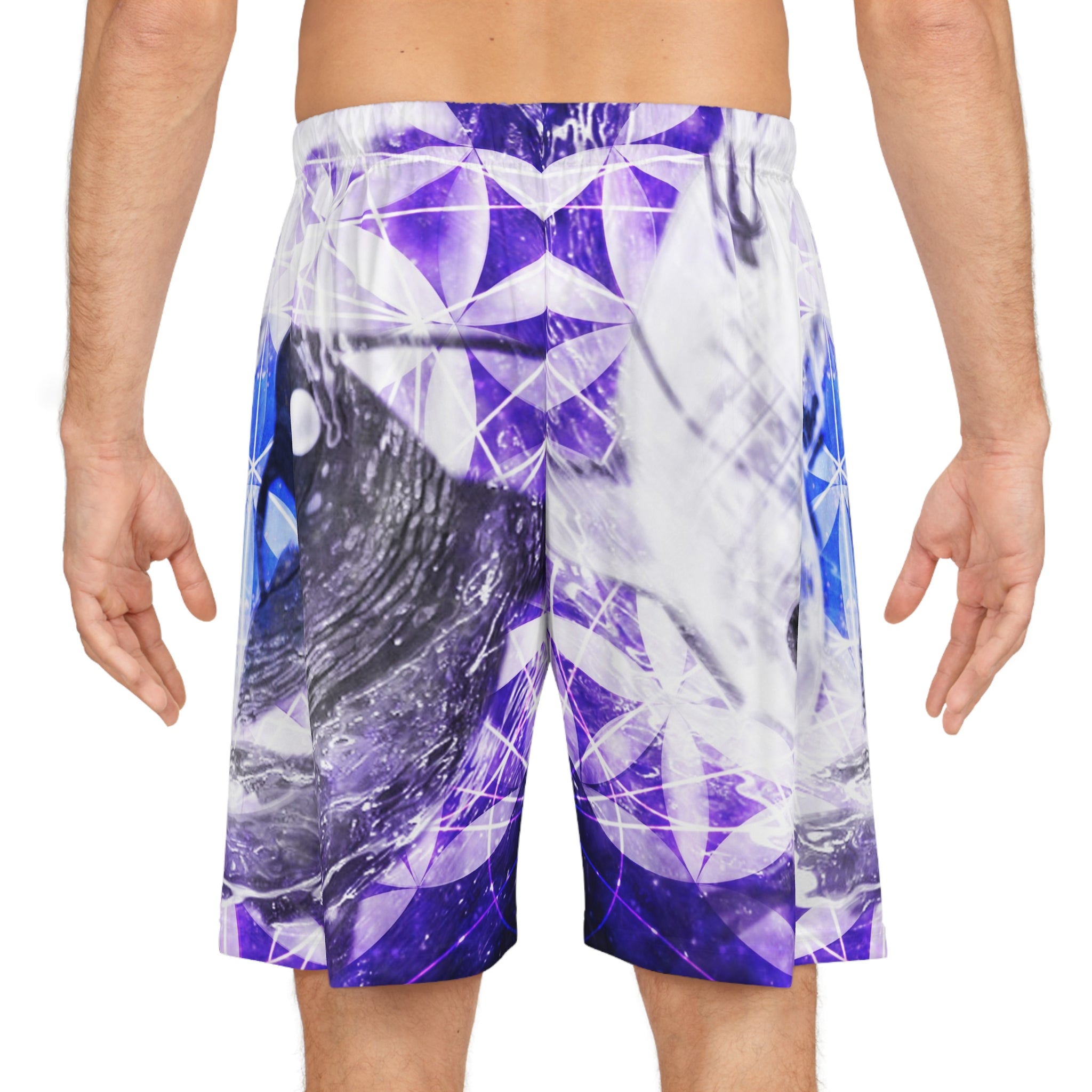 Katerina's We Will Go Home Koi Meditations Basketball Shorts