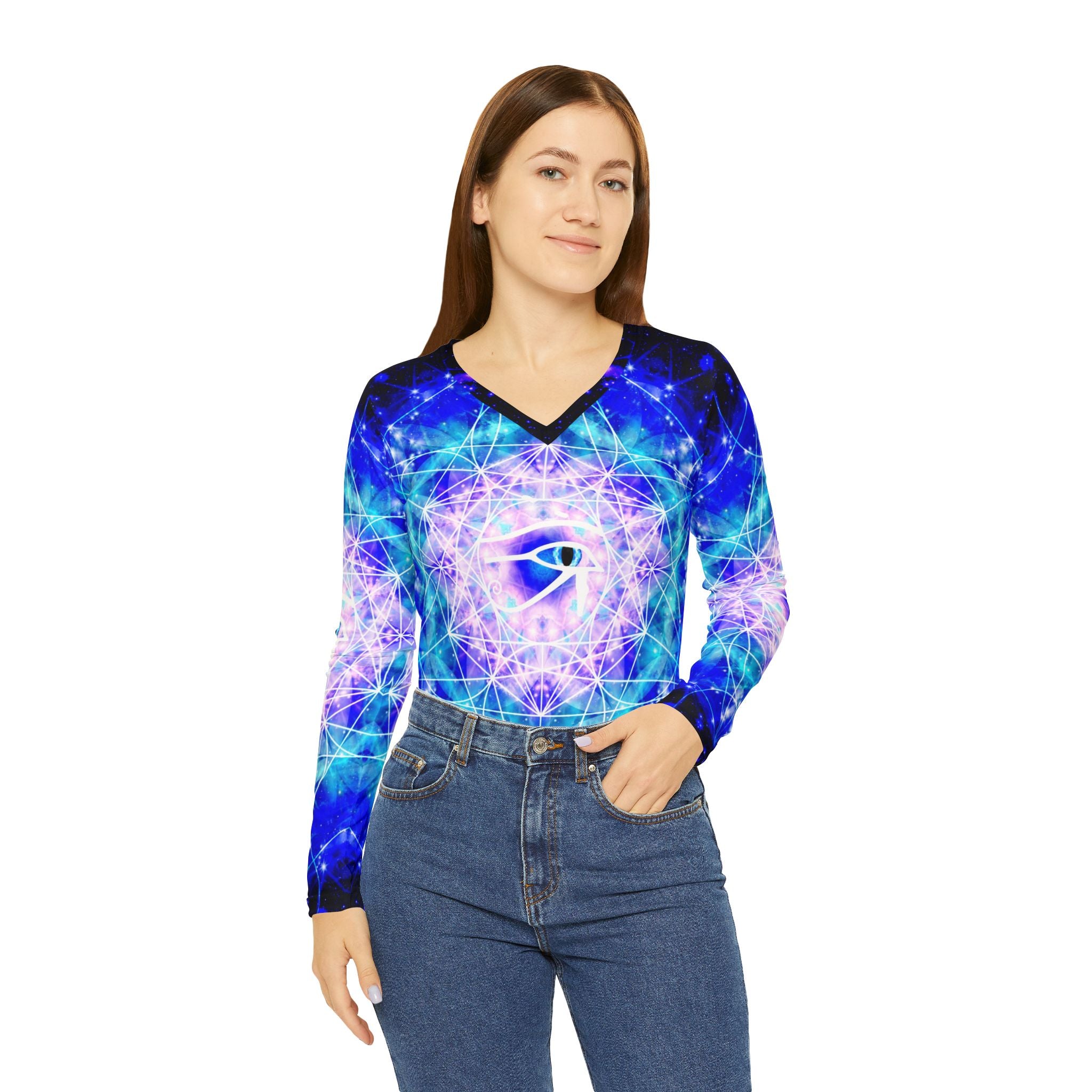 Amen Jin's Katerina's Eros & Psyche Illumination Meditations V-neck Shirt