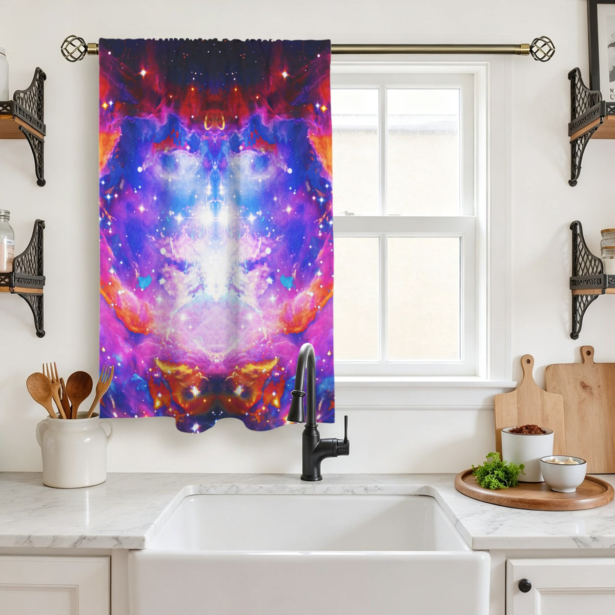 Katerina's Cassandra Desires Window Curtain 27.6" x 39.4" ( 1 Piece ) | Ships from USA