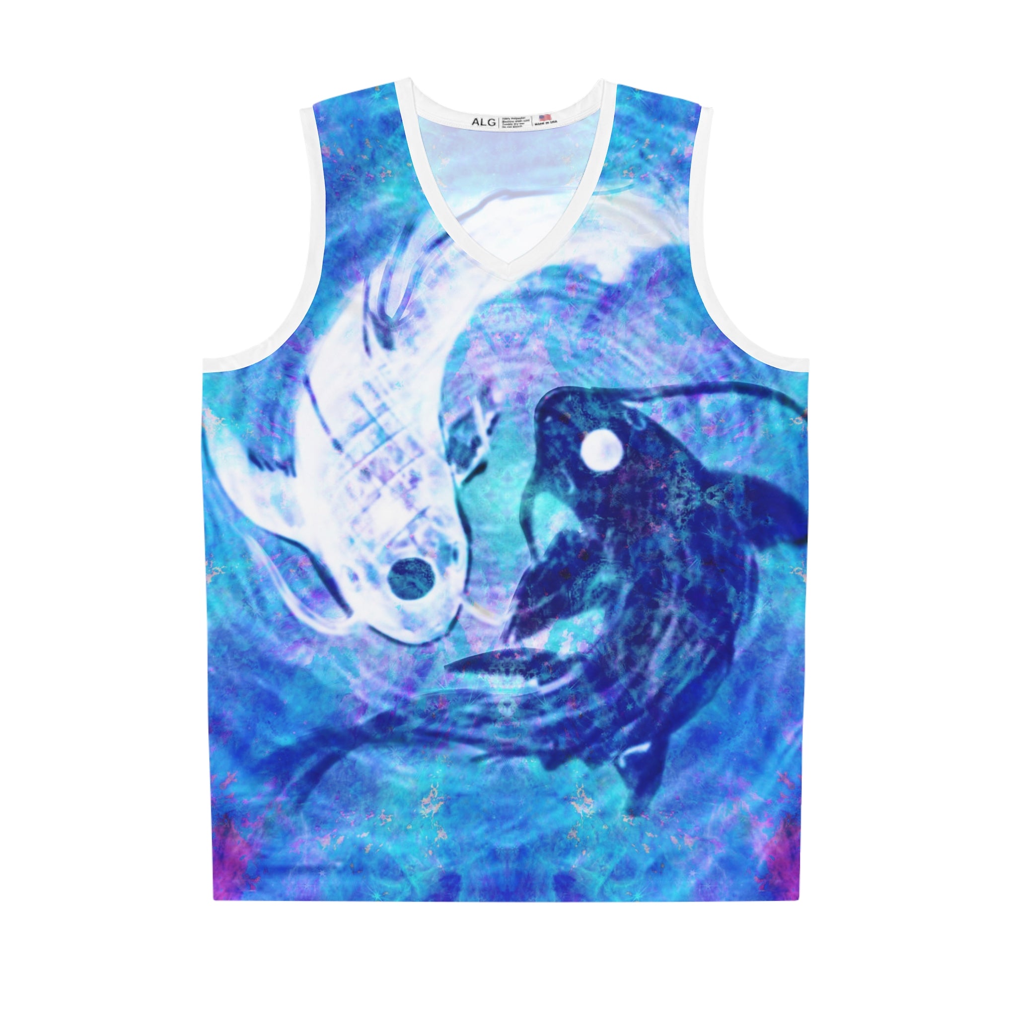 Amen Jin's Lotus Koi Desies Basketball Jersey