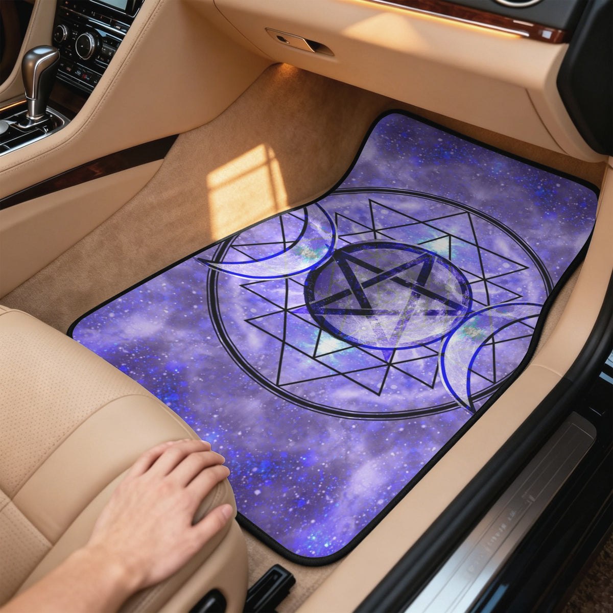 Katerina's Triple Goddess Magickal Desires 4-Piece Car Floor Mats （Customized Separately）| Ships from USA