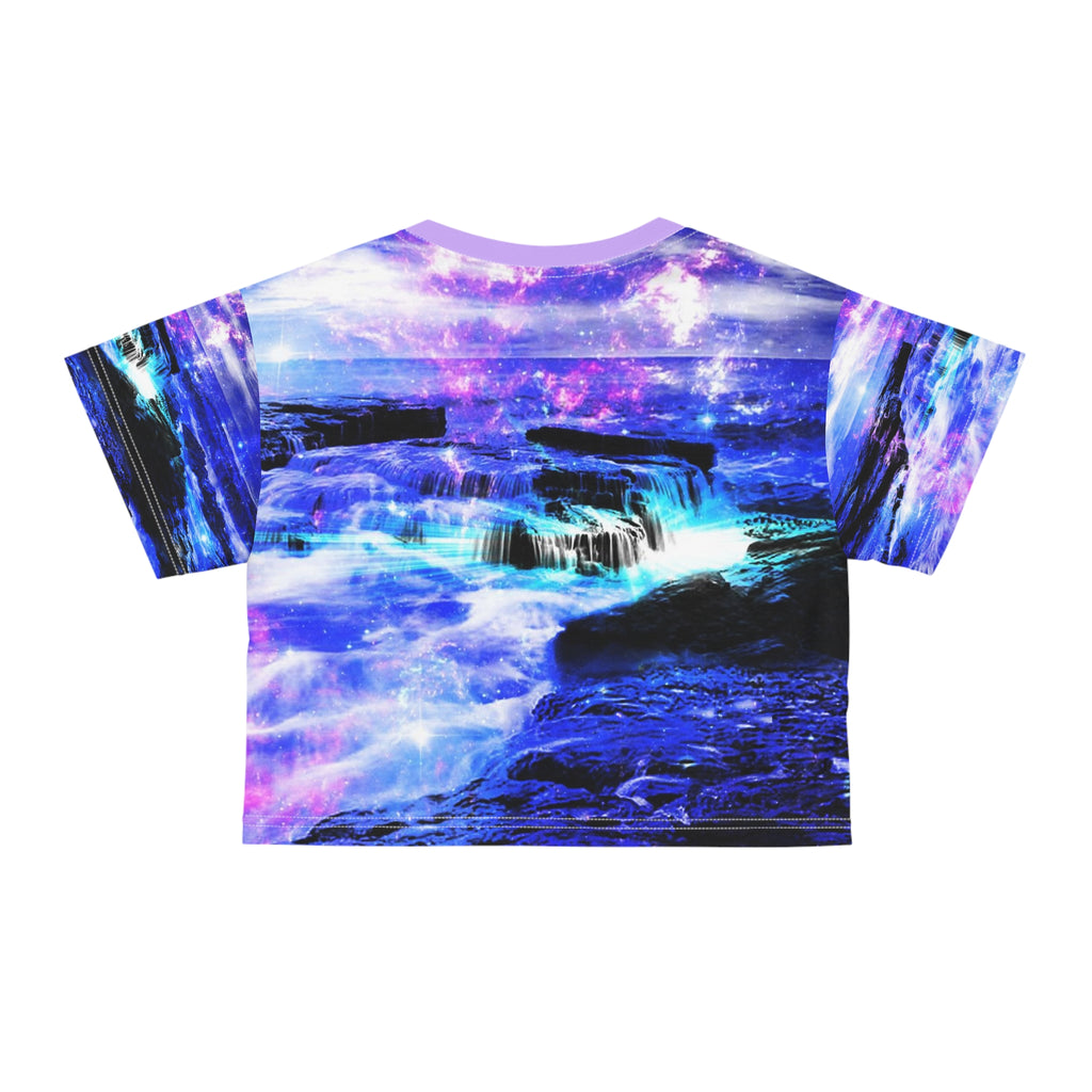 Iridescent Magickal Sea Dreams Women's Crop Top