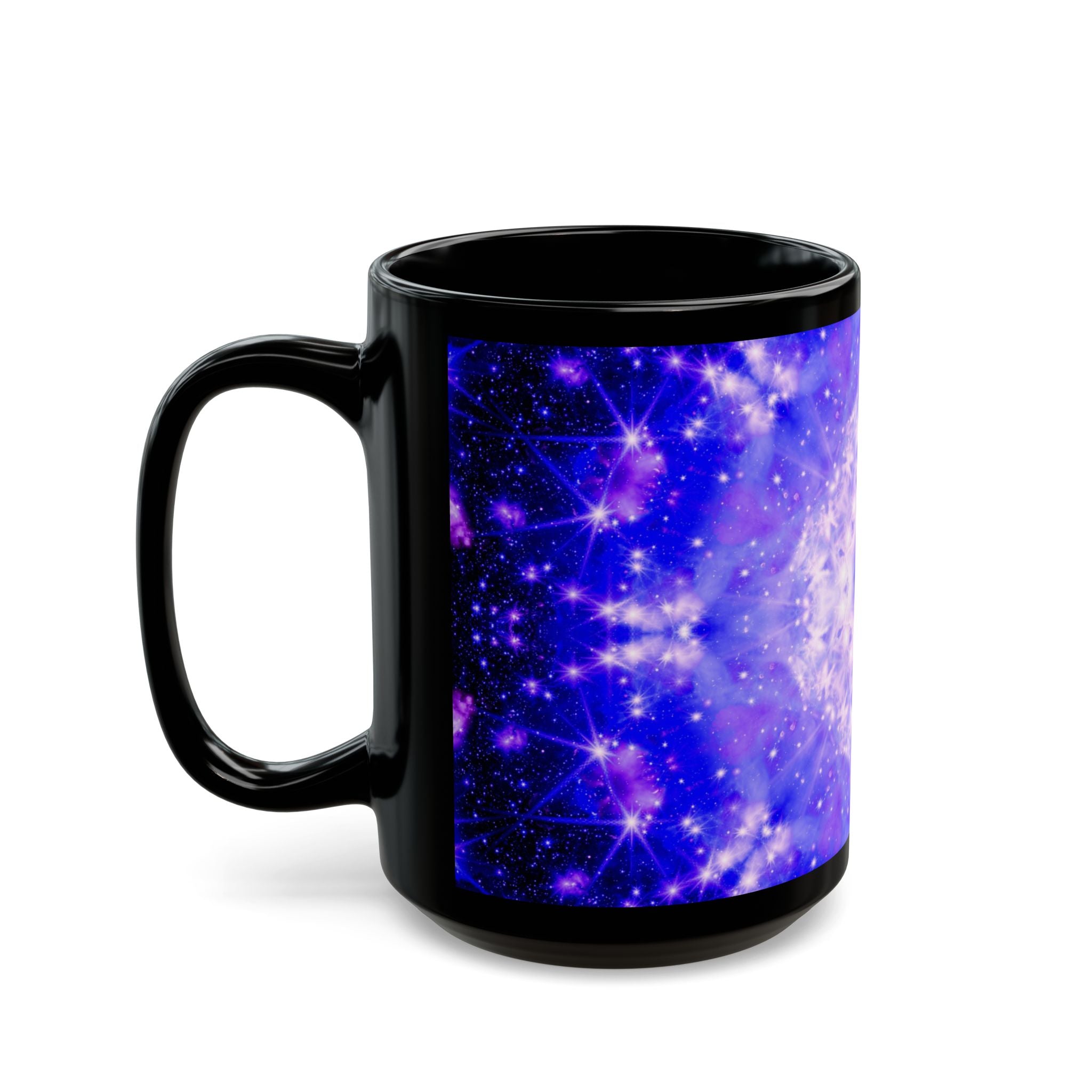 Katerina's Psyche Desires Black Mug, 15oz